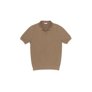NEW BOGLIOLI man short sleeve sweater in brown